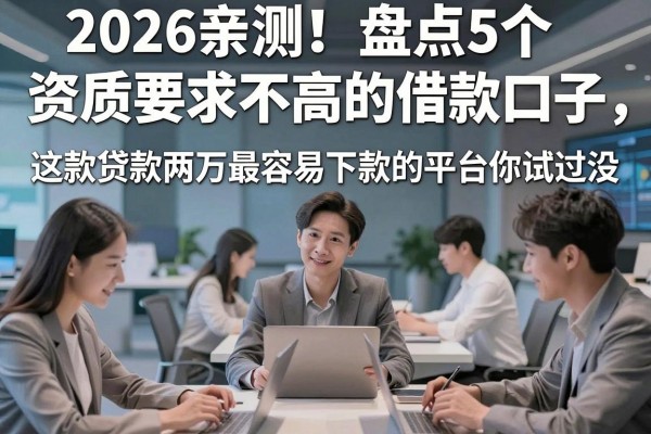 2026亲测！盘点5个资质要求不高的借款口子，这款贷款两万最容易下款的平台你试过没？