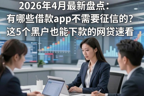 2026年4月最新盘点：有哪些借款app不需要征信的？这5个黑户也能下款的网贷速看