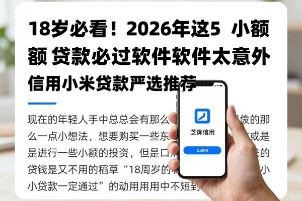 18岁必看！2026年这5个小额贷款必过软件太意外，芝麻信用小米贷款严选推荐