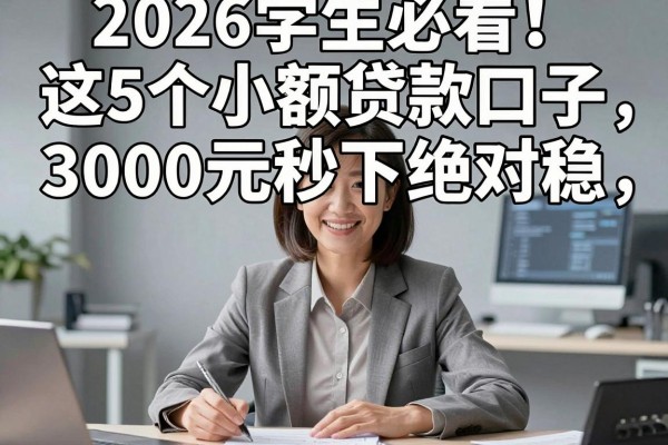 2026学生必看！这5个小额贷款口子，3000元秒下绝对稳！