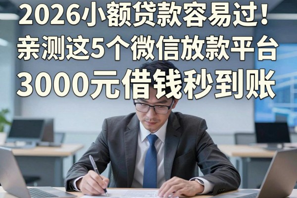 2026小额贷款容易过!亲测这5个微信放款平台,3000元借钱秒到账