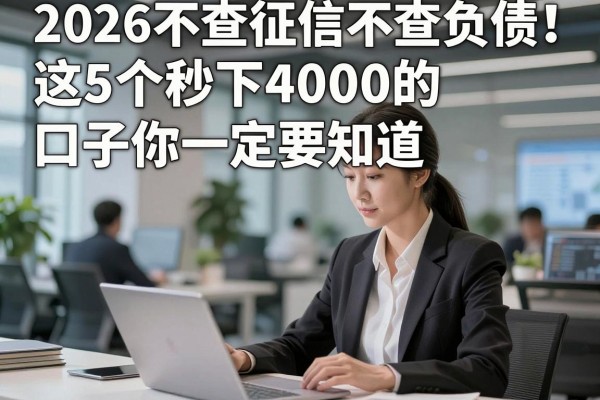 2026不查征信不查负债!这5个秒下4000的口子你一定要知道
