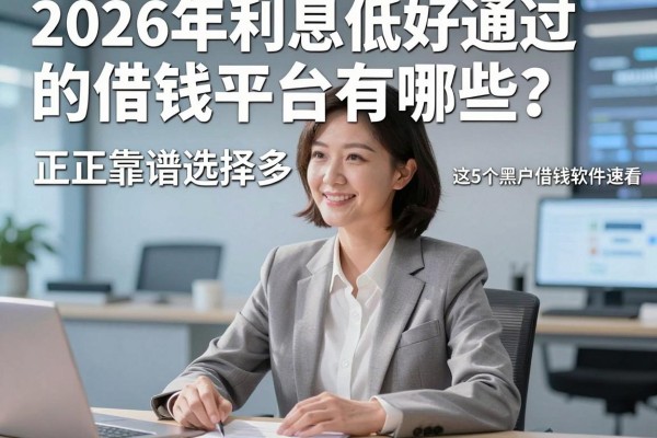 2026年利息低好通过的借钱平台有哪些?正规靠谱选择多,这5个黑户借钱软件速看!
