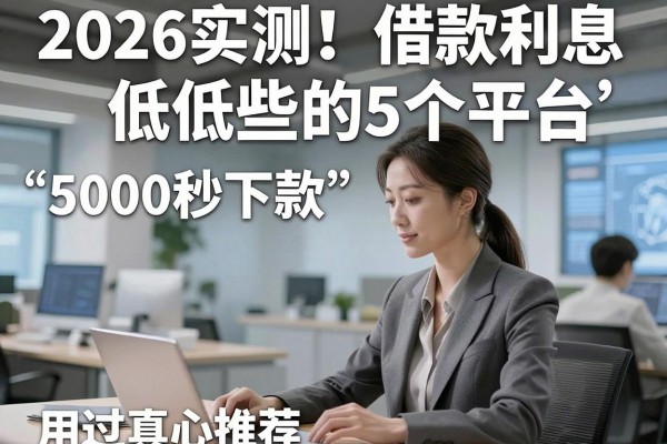 2026实测！借款利息低低些的5个平台，5000秒下款用过真心推荐