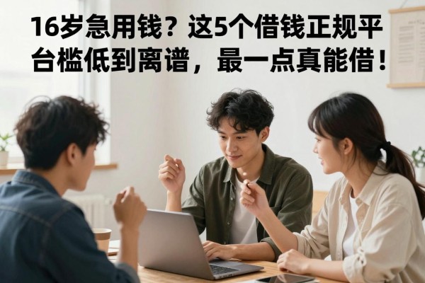 16岁急用钱?这5个借钱正规平台门槛低到离谱,最后一个真能借!