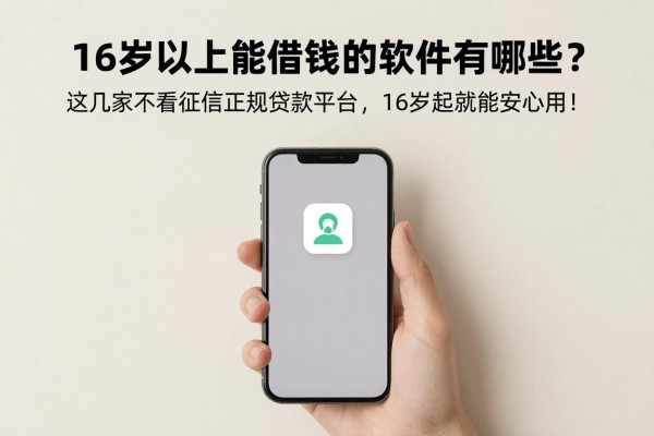 16岁以上能借钱的软件有哪些?这几家不看征信正规贷款平台,16岁起就能安心用!