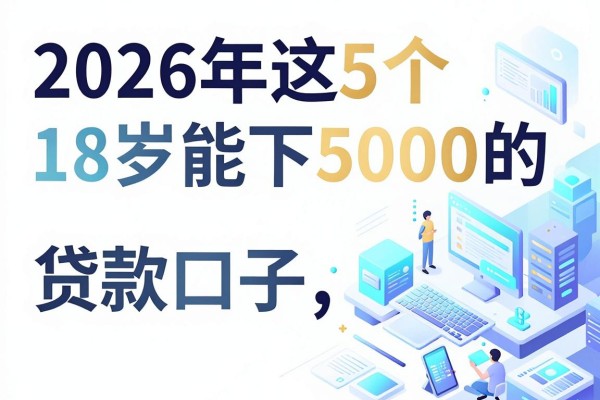 18岁借款平台推荐必看：2026年这5个18岁能下5000的贷款口子，征信要求不高太惊人
