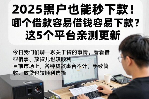2025黑户也能秒下款!哪个借款容易借钱容易下款?这5个平台亲测更新