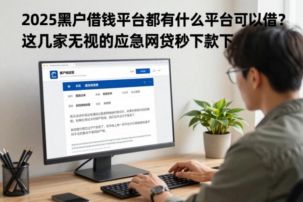 2025黑户借钱平台都有什么平台可以借？这几家无视征信的应急网贷APP秒下款！