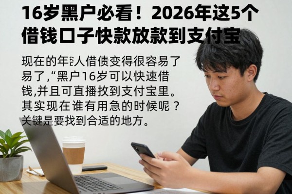 16岁黑户必看！2026年这5个借钱口子快速放款直接到支付宝