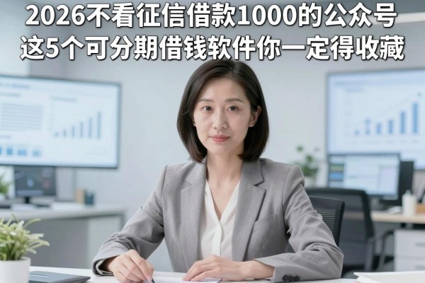 2026不看征信借款1000的公众号,这5个可分期借钱软件你一定得收藏!