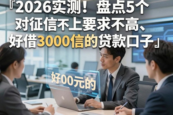2026实测！盘点5个对征信要求不高、好借3000元的好下的不上征信的贷款口子