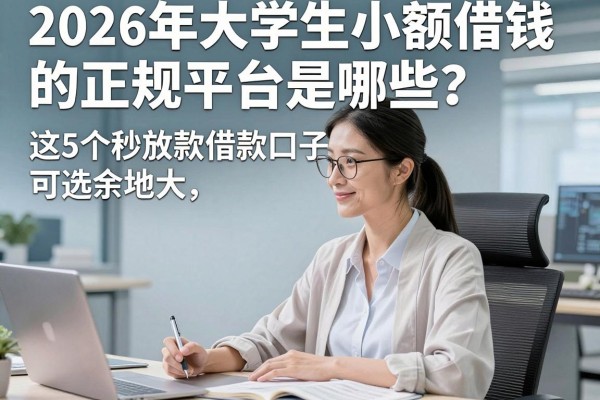 2026年大学生小额借钱的正规平台是哪些？这5个秒放款借款口子可选余地大！
