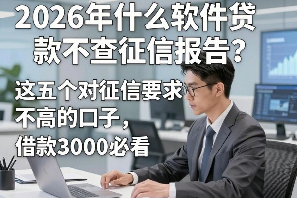 2026年什么软件贷款不查征信报告?这五个对征信要求不高的口子,借款3000必看!