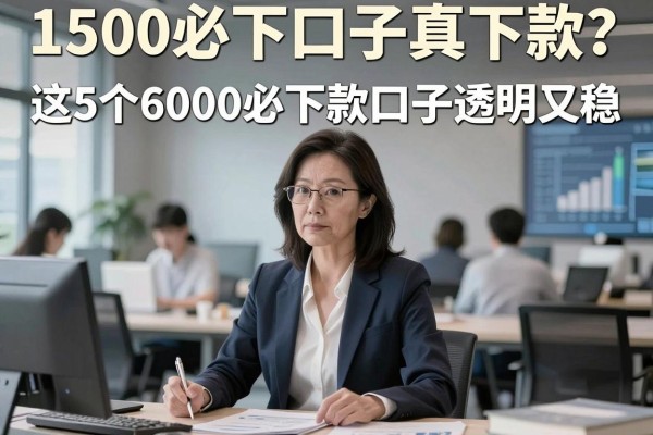 1500必下口子真下款?这5个6000必下款口子透明又稳!