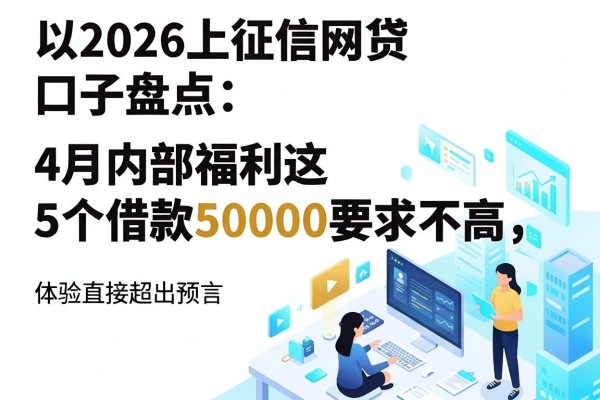 2026上征信网贷口子盘点:4月内部福利这5个借款50000要求不高,体验直接超出预期