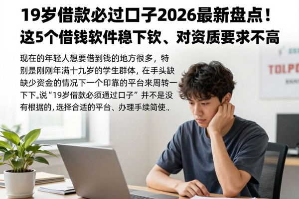 19岁借款必过口子2026最新盘点！这5个借钱软件稳下款、对资质要求不高