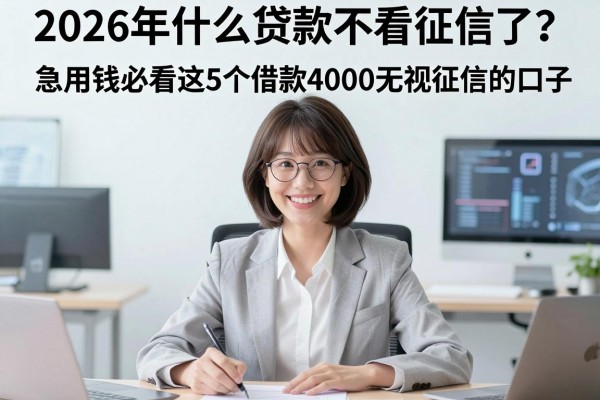 2026年什么贷款不看征信了?急用钱必看这5个借款4000无视征信的口子