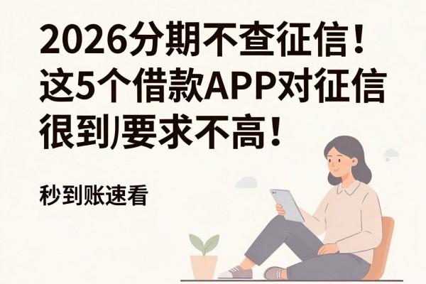 2026分期不查征信!这5个借款APP对征信要求不高,秒到账速看