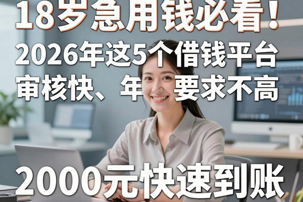 18岁急用钱必看!2026年这5个借钱平台审核快、年龄要求不高,2000元快速到账