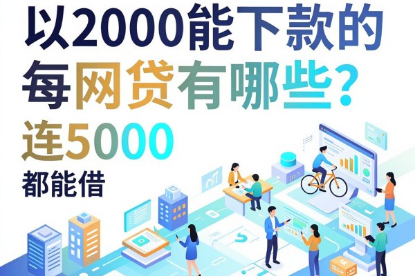2000能下款的网贷有哪些?这5个平台连5000都能借