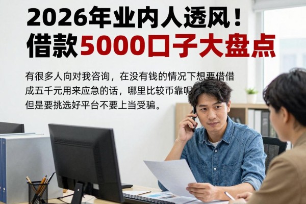 2026年业内人透风！借款5000口子大盘点，附5个对征信要求不高的贷款4000口子