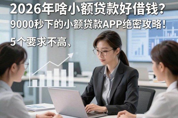 2026年啥小额贷款好借钱?5个要求不高、9000秒下的小额贷款APP绝密攻略