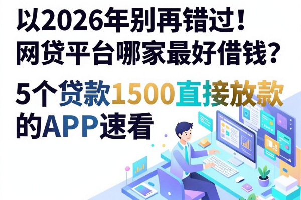 2026年别再错过！网贷平台哪家最好借钱？这5个贷款1500直接放款的APP速看