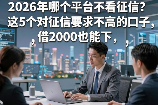 2026年哪个平台不看征信？这5个对征信要求不高的口子，借2000也能下！
