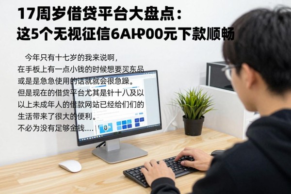 17周岁借贷平台大盘点:这5个无视征信的APP,6000元下款超顺畅