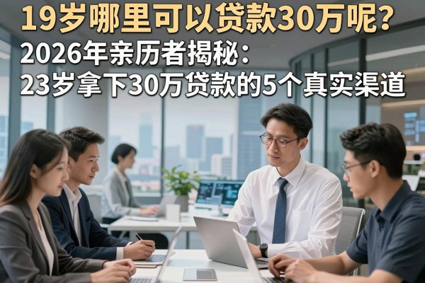 19岁哪里可以贷款30万呢?2026年亲历者揭秘:23岁拿下30万贷款的5个真实渠道
