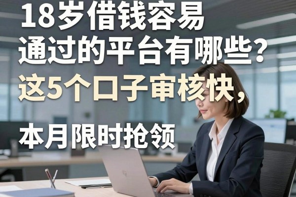 18岁借钱容易通过的平台有哪些?这5个口子审核快,本月限时抢领!