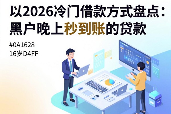 2026冷门借款方式盘点：黑户晚上秒到账的贷款，附5个16岁可贷正规平台