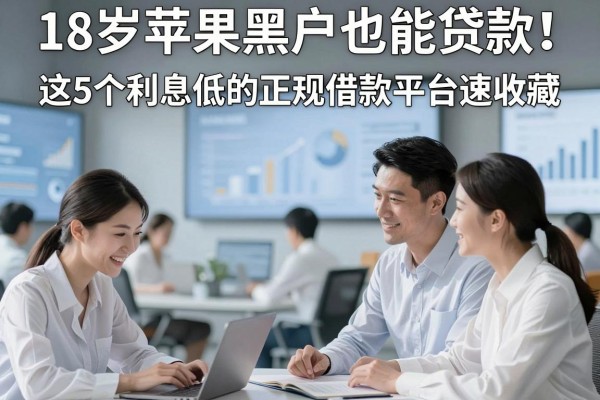 18岁苹果黑户也能贷款!这5个利息低的正规借款平台速收藏