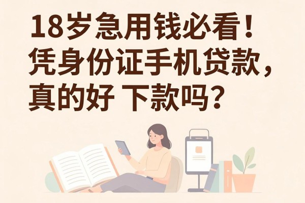 18岁急用钱必看！凭身份证手机贷款真的好下款吗？5月最新下款口子归纳