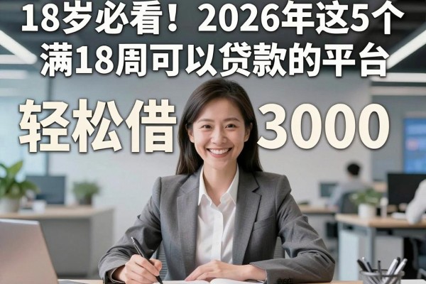 18岁必看!2026年这5个满18周可以贷款的平台,轻松借3000