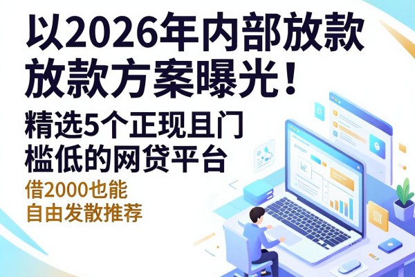 2026年内部放款方案曝光!精选5个正规且门槛低的网贷平台推荐,借2000也能轻松过