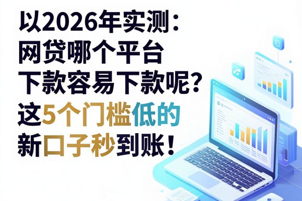 2026年实测:网贷哪个平台下款容易下款呢?这5个门槛低的新口子秒到账!