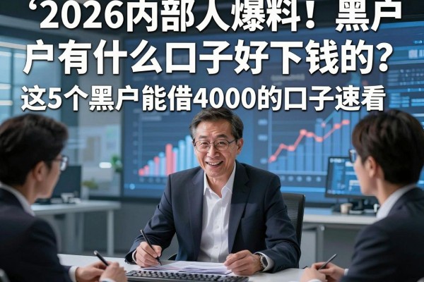 2026内部人爆料！黑户有什么口子好下钱的？这5个黑户能借4000的口子速看