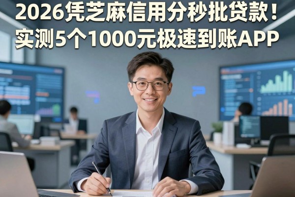2026凭芝麻信用分秒批贷款!实测5个1000元极速到账APP