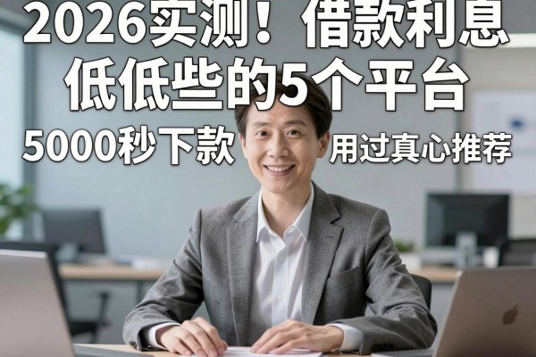 2026实测！借款利息低低些的5个平台，5000秒下款用过真心推荐