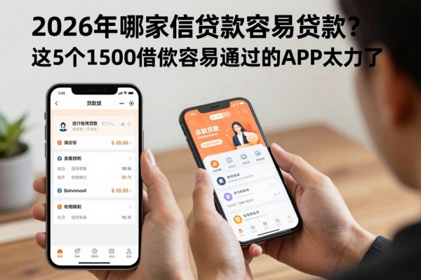 2026年哪家信用贷款容易贷款?这5个1500借款容易通过的APP太给力了!
