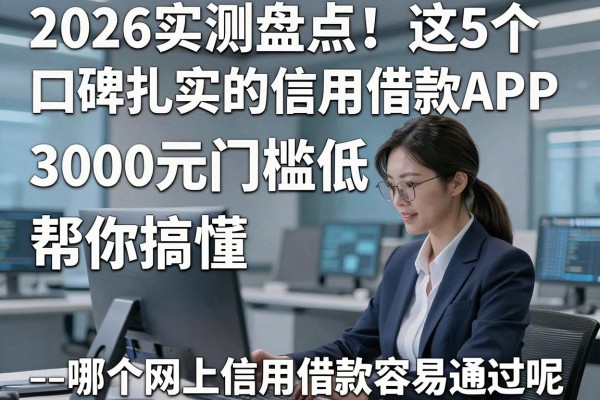 2026实测盘点!这5个口碑扎实的信用借款APP,3000元门槛低,帮你搞懂--哪个网上信用借款容易通过呢--