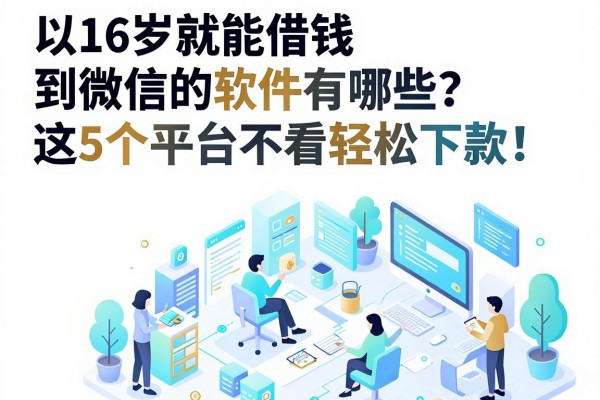 16岁就能借钱到微信的软件有哪些？这5个平台不看轻松下款！