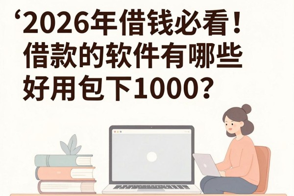 2026年借钱必看！借款的软件有哪些好用包下1000？这5个秒下3000的速速汇集