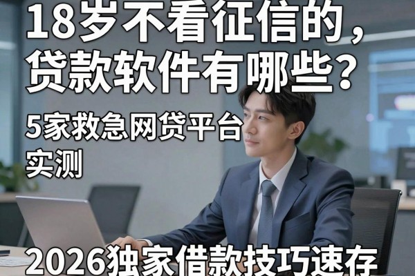 18岁不看征信的贷款软件有哪些?5家救急网贷平台实测,2026独家借款技巧速存!