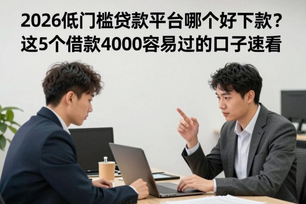 2026低门槛贷款平台哪个好下款?这5个借款4000容易过的口子速看