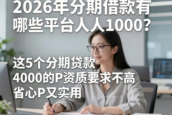 2026年分期借款有哪些平台人人1000?这5个分期贷款4000的APP资质要求不高,省心又实用
