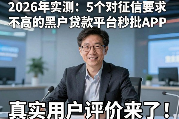 2026年实测：5个对征信要求不高的黑户贷款平台秒批APP，真实用户评价来了！