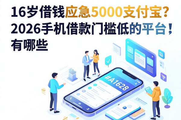 16岁借钱应急5000支付宝?2026手机借款门槛低的平台有哪些